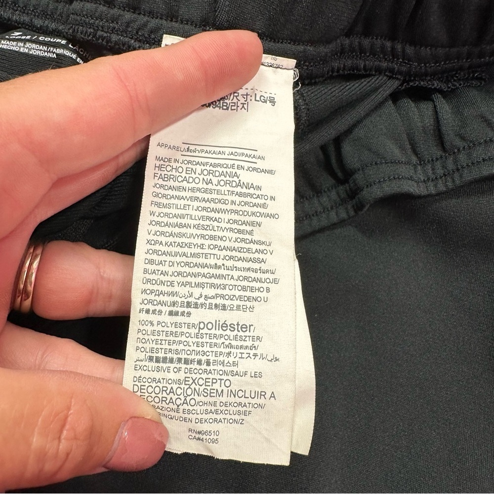 Under Armour Black White Athletic track wind Pants mens large streetwear outdoor - Picture 6 of 7